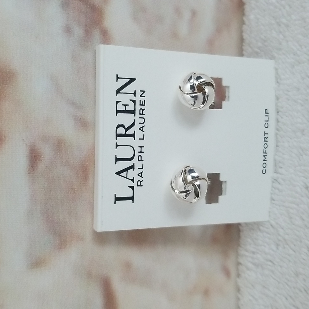 New Ralph Lauren Stud Clip-On Earrings